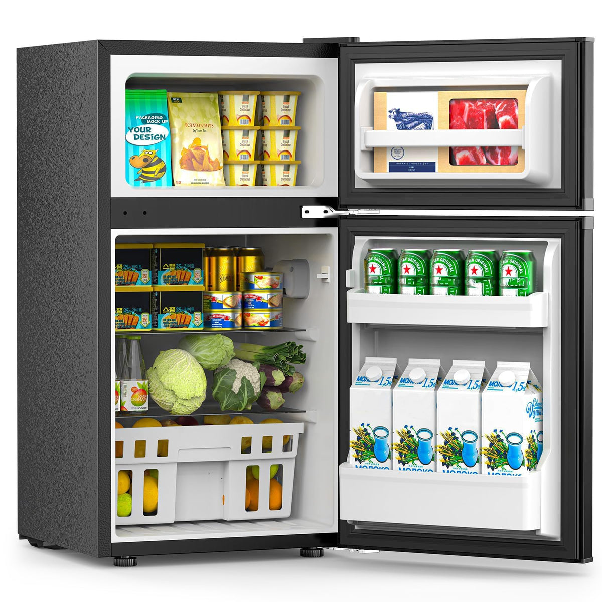 COWSAR quiet fridge 38dB energy-efficient design for calm living spaces