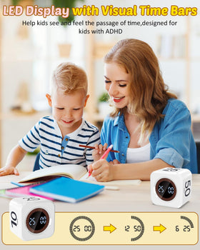 COWVTUJ Pomodoro Cube rechargeable battery enables portable use