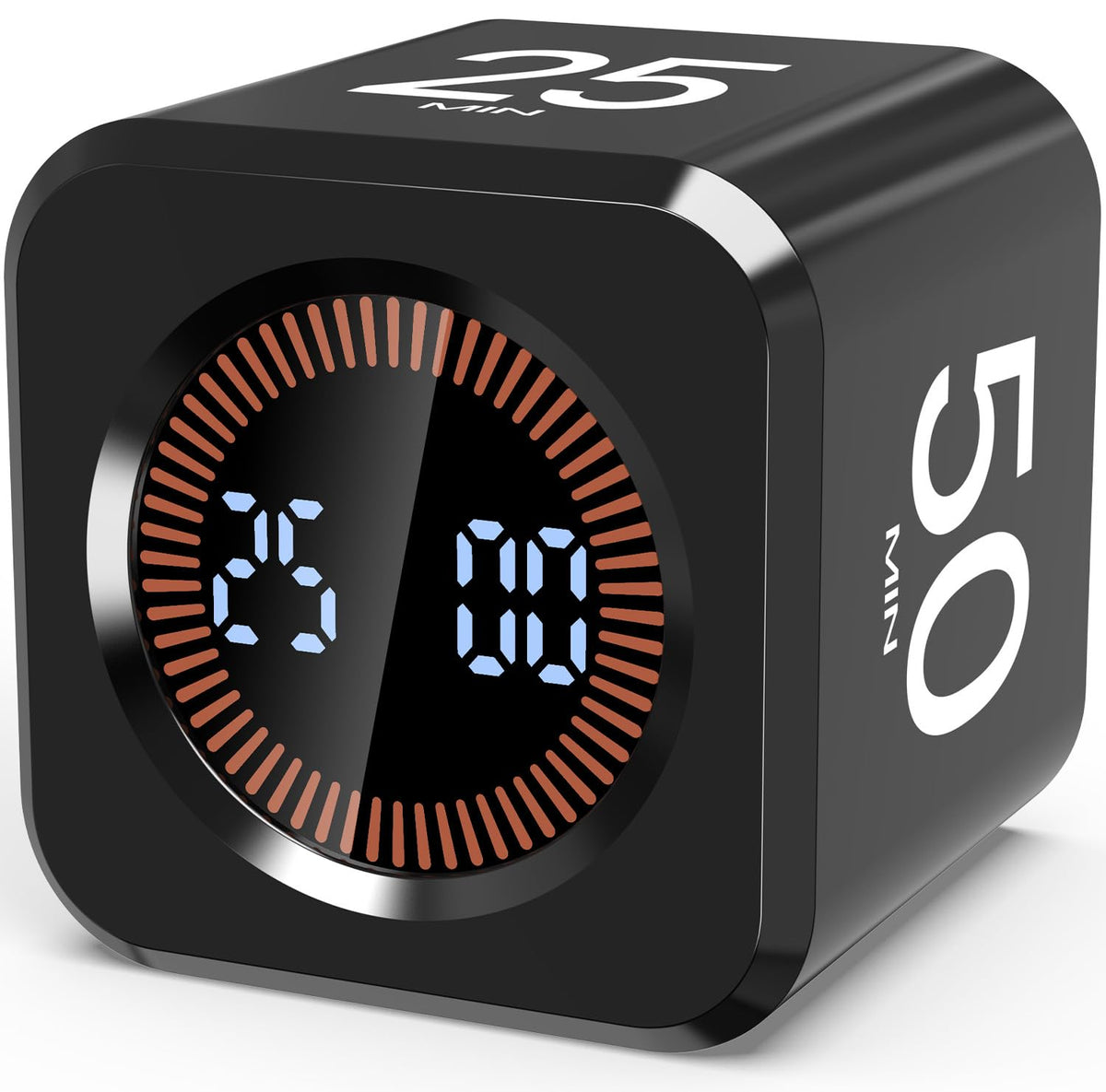 COWVTUJ Pomodoro Timer Cube front display for quick focus.