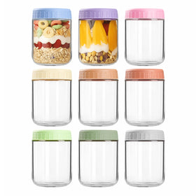 COYACOOL wide-mouth jar set ideal for easy overnight oats and meal prep.