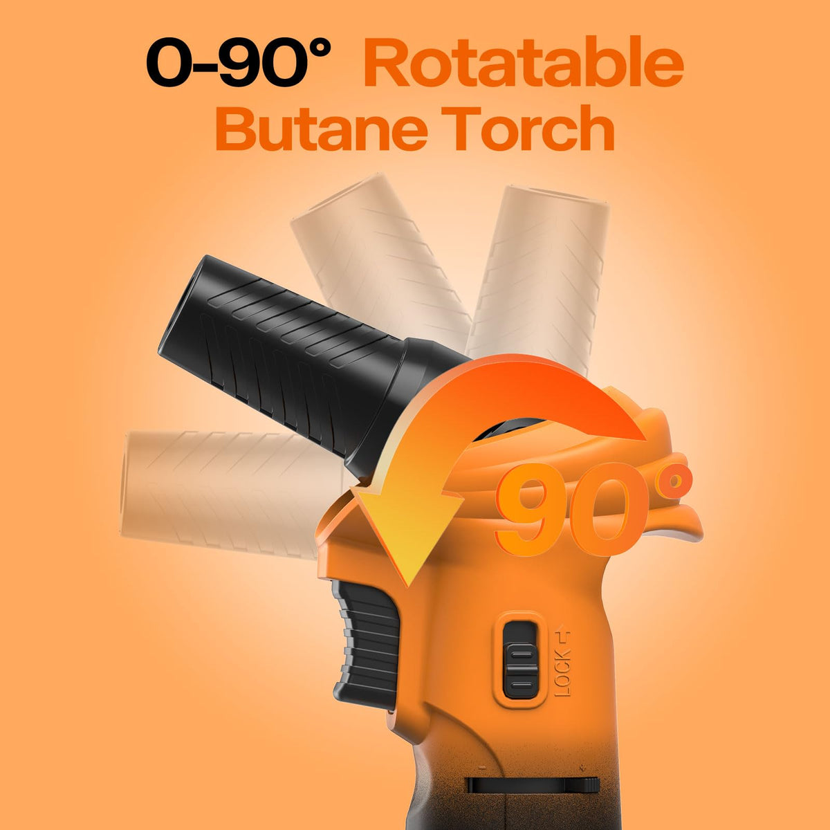 CoYlBod torch demonstrating adjustable flame control for precise caramelization