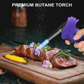 CoYlBod torch features piezo ignition for quick starts in kitchen and workshop.