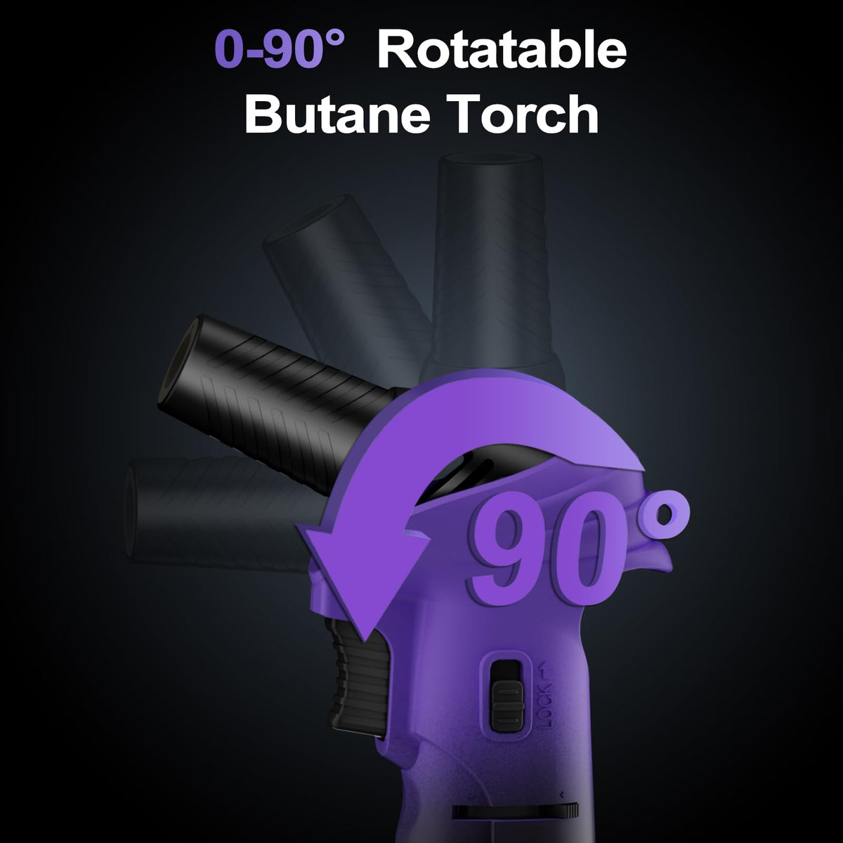 CoYlBod torch safety lock prevents accidental ignition during storage and use.