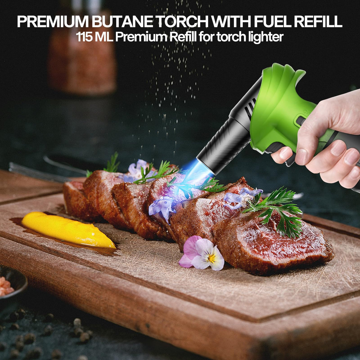 CoYlBod butane torch showing piezo ignition for quick lighting