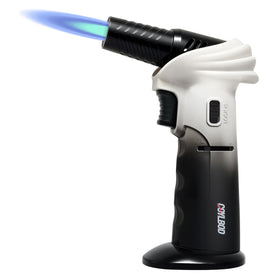 CoYlBod butane torch with a 90-degree rotating head for versatile cooking.