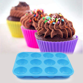 Cozihom 3-piece silicone muffin pan set stored compactly