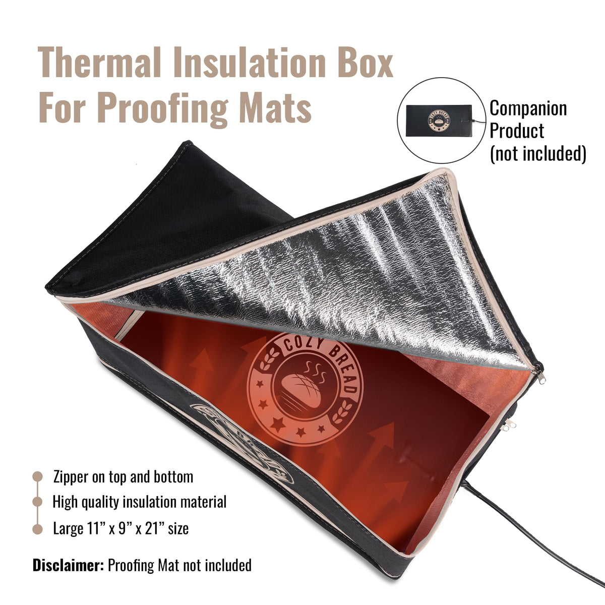 Cozy Bread dough proofing box highlighting durable construction for busy kitchens.