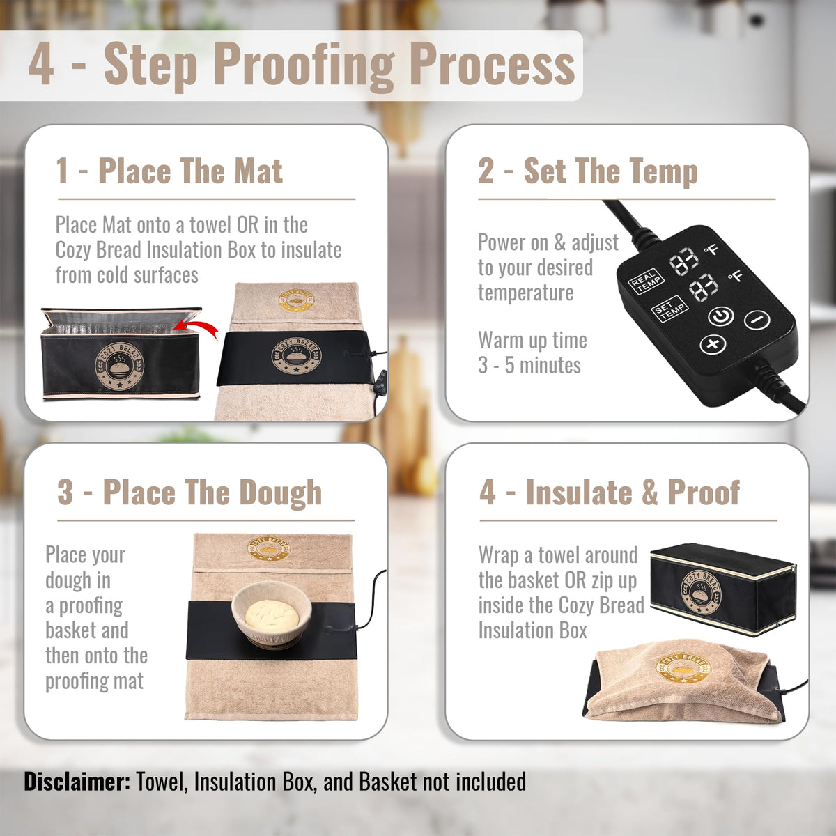 Cozy Bread 10x21-inch mat fits compact kitchens for efficient bakers.