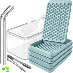 Cozy Kitchen Essentials 0.55in mini ice trays top view for tight bottles and quick chilling.