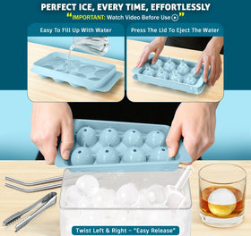 Cozy Kitchen Essentials ice balls in glass for premium cocktails