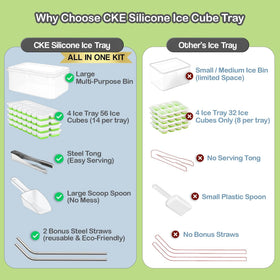 Cozy Kitchen Essentials lidded trays prevent odor transfer in the freezer