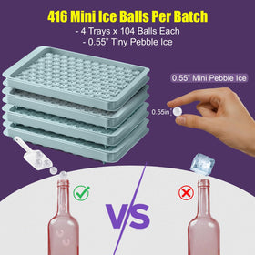 Cozy Kitchen Essentials mini ice cubes in coffee for fast chilling.