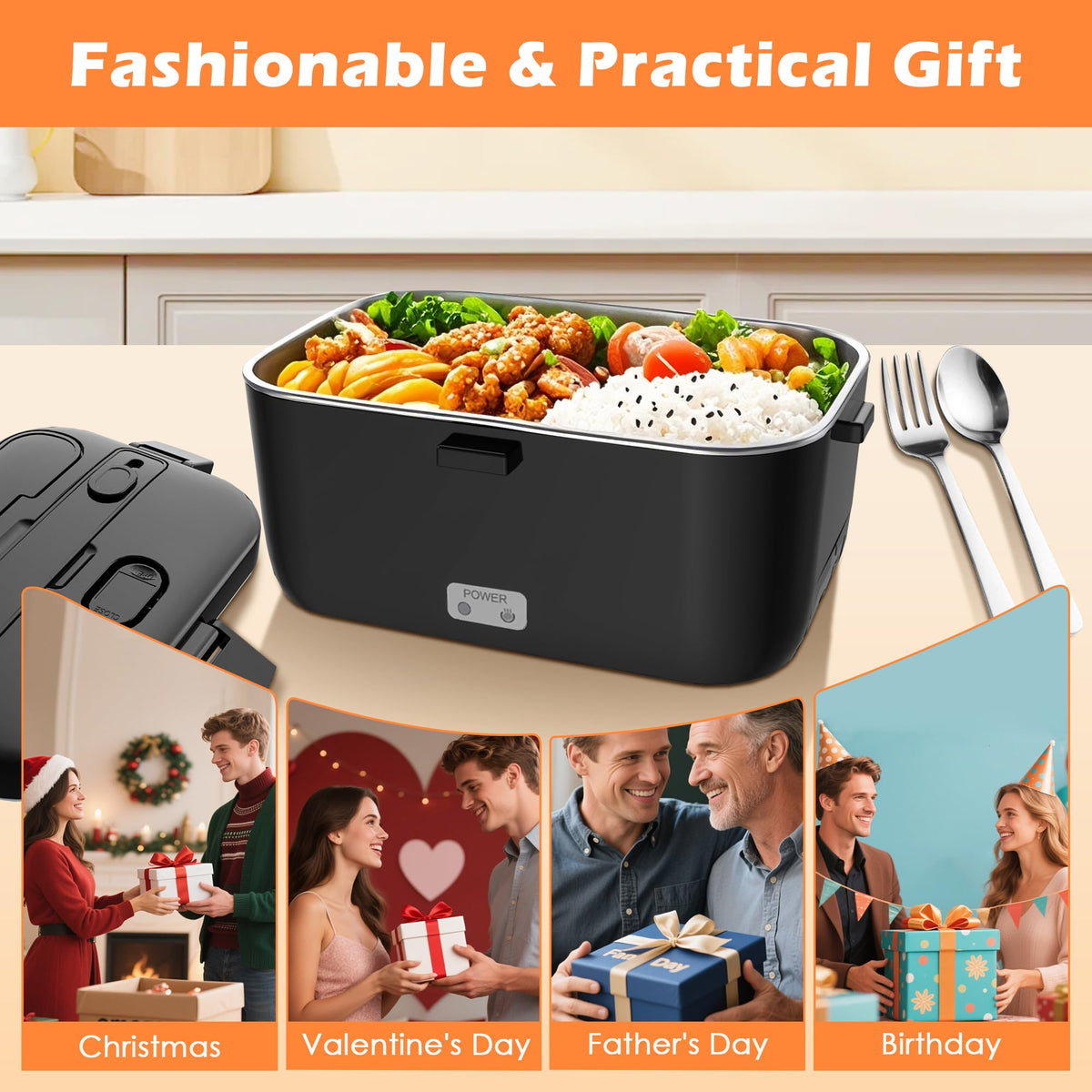COZYEXPERT electric lunchbox portable design for car trips and office days