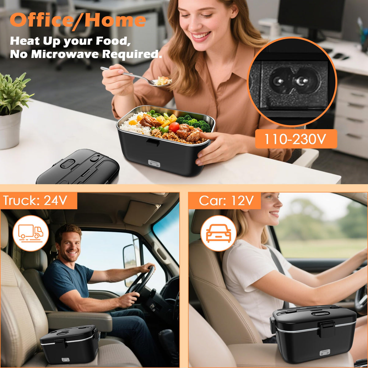 COZYEXPERT lunchbox snack container for sauces and sides