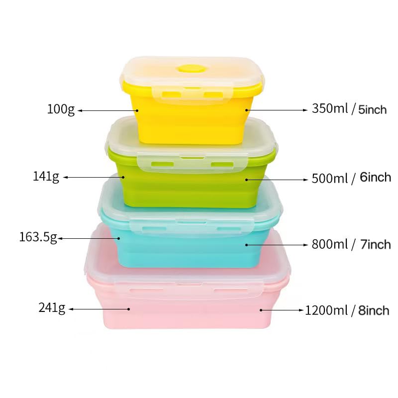 CozyKit 4-pack stackable containers ideal for meal prep and portability.