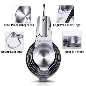 CozyKit cups feature etched size markings on handles for quick, accurate measuring.