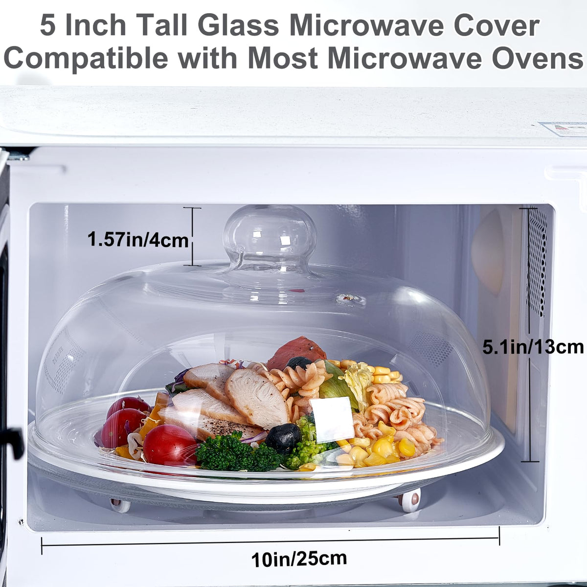 CozyState clear-view glass cover lets you monitor progress while heating.