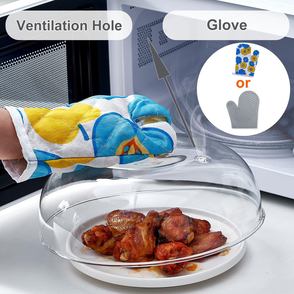 CozyState dishwasher-safe glass lid simplifies cleanup after reheating meals.