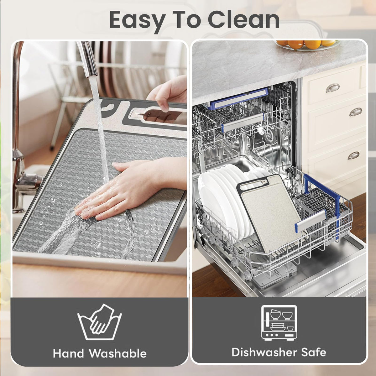 COZZIVITA integrated handle enables easy carry and storage after cooking.