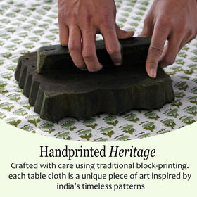 CPC Cotton Print Club outdoor-friendly tablecloth suits barbecues with durable cotton and easy care