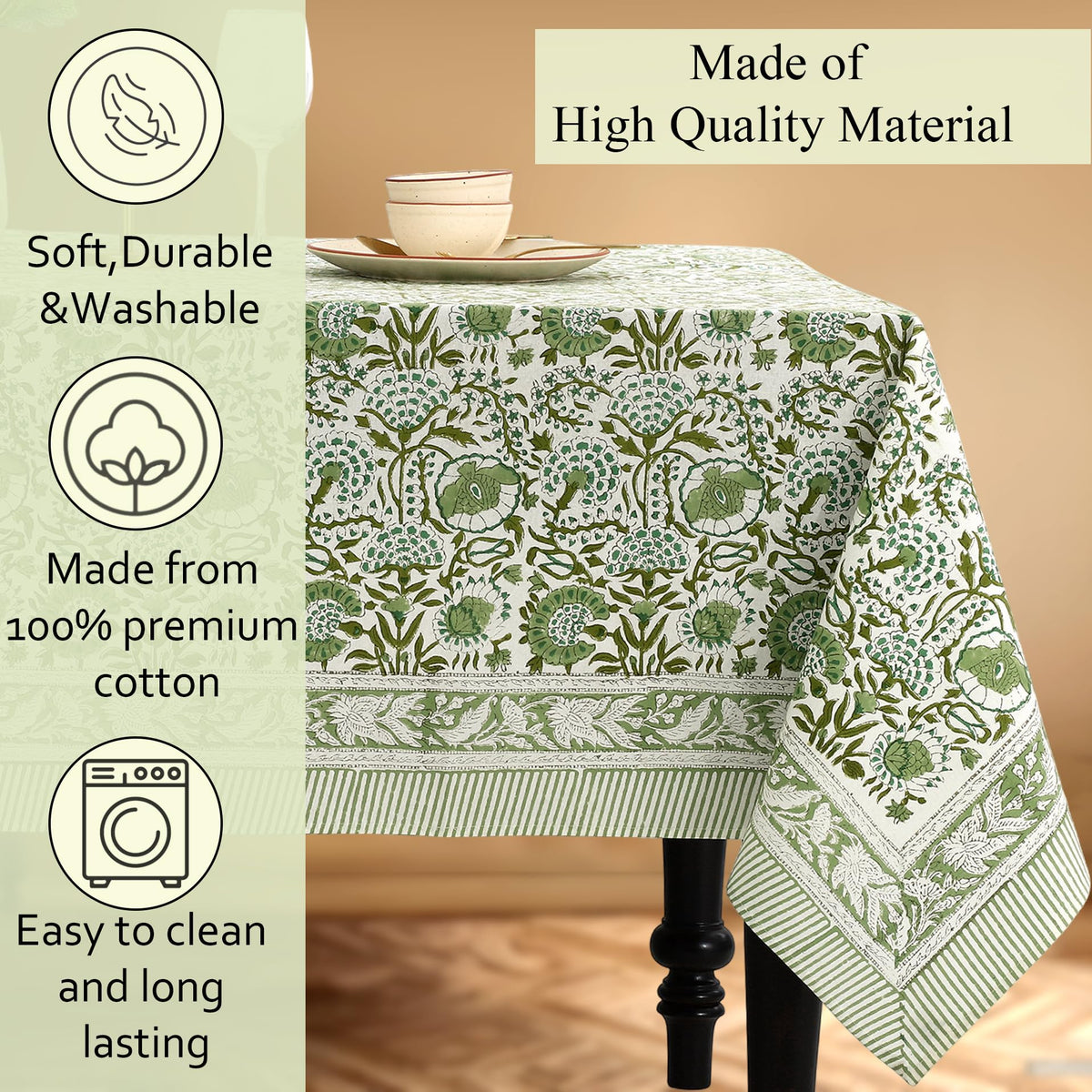 CPC Tablecloth showcases Indian block print craft and heritage