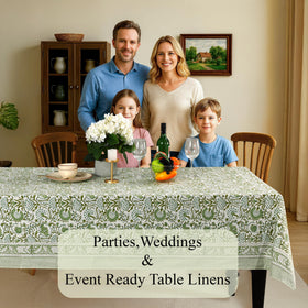 CPC Tablecloth Made in India showcases cotton craftsmanship and color longevity