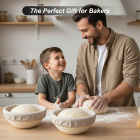 Cracrab banneton variety loaves capability enables experimenting with mini breads and rolls.