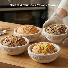 Cracrab banneton linen liner inside view supports non-stick release and easy dough shaping.