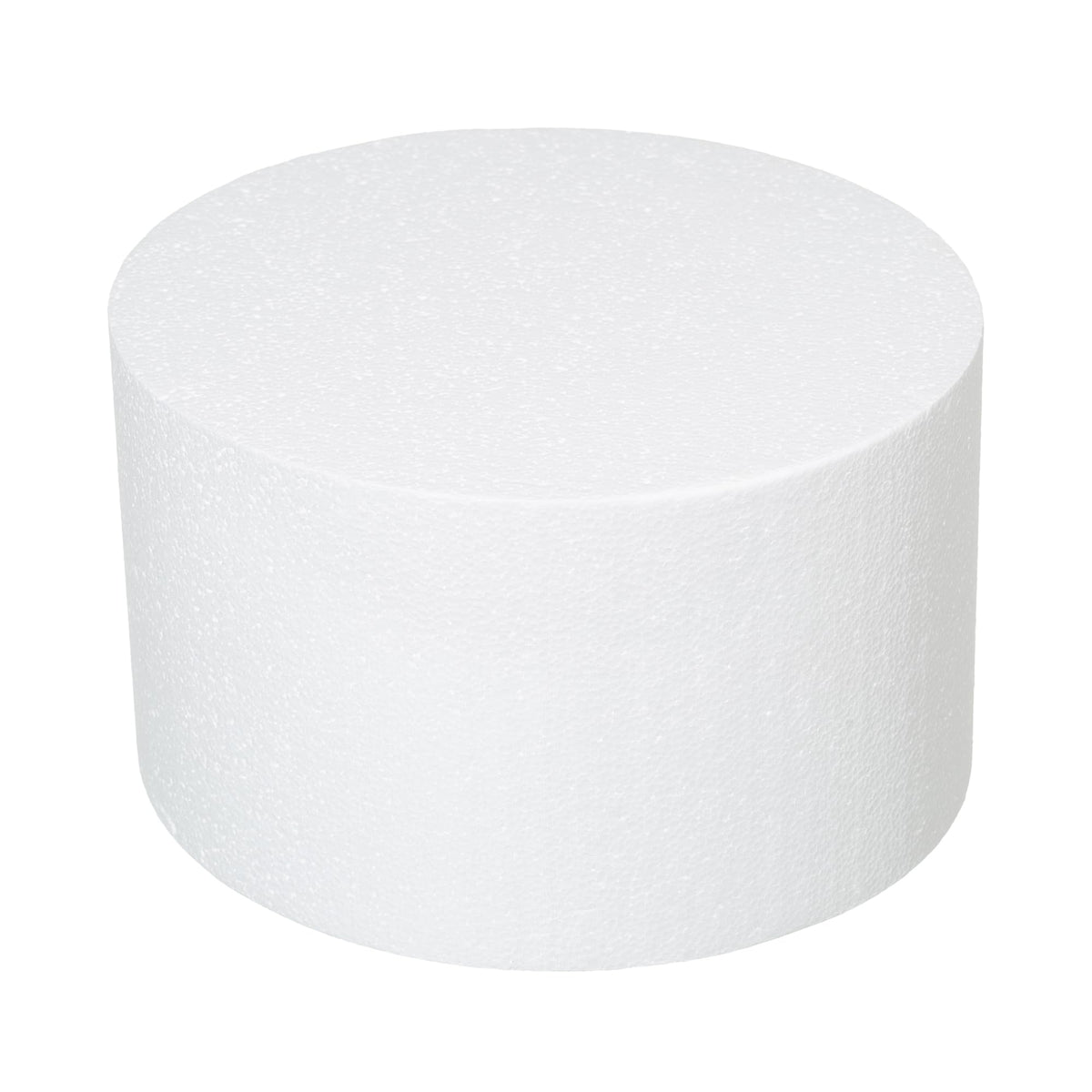 Crafare Round Foam Cake Dummies top view for a clean wedding display.