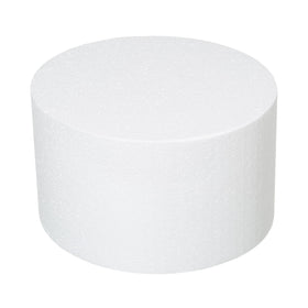 Crafare Round Foam Cake Dummies top view for a clean wedding display.