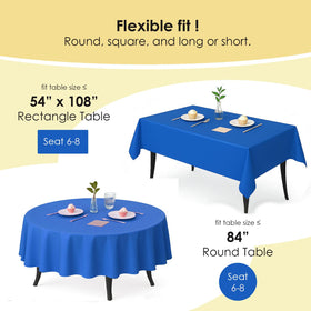 Craft And Party disposable waterproof tablecloths show easy cleanup after outdoor events.