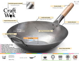 Craft Wok hand hammered in Guangzhou showcasing craftsmanship