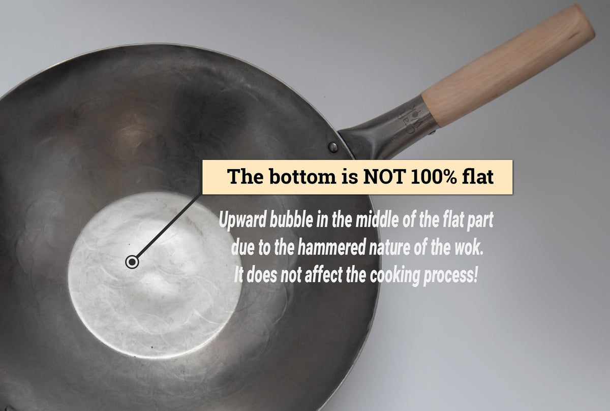 Craft Wok steel helper handle stays cool during high-heat cooking
