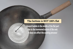 Craft Wok steel helper handle stays cool during high-heat cooking