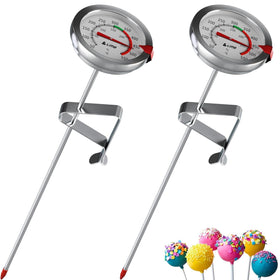 Craft911 candy thermometer with deep-fry setup for precise temps.