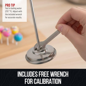 Craft911 temperature range 50°F to 548°F covers candy and frying.
