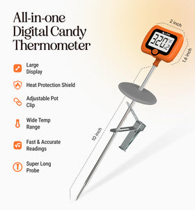 Craft911 digital LCD display with clear temperature readings