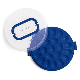 Easy to store in fridge or stack for travel.
