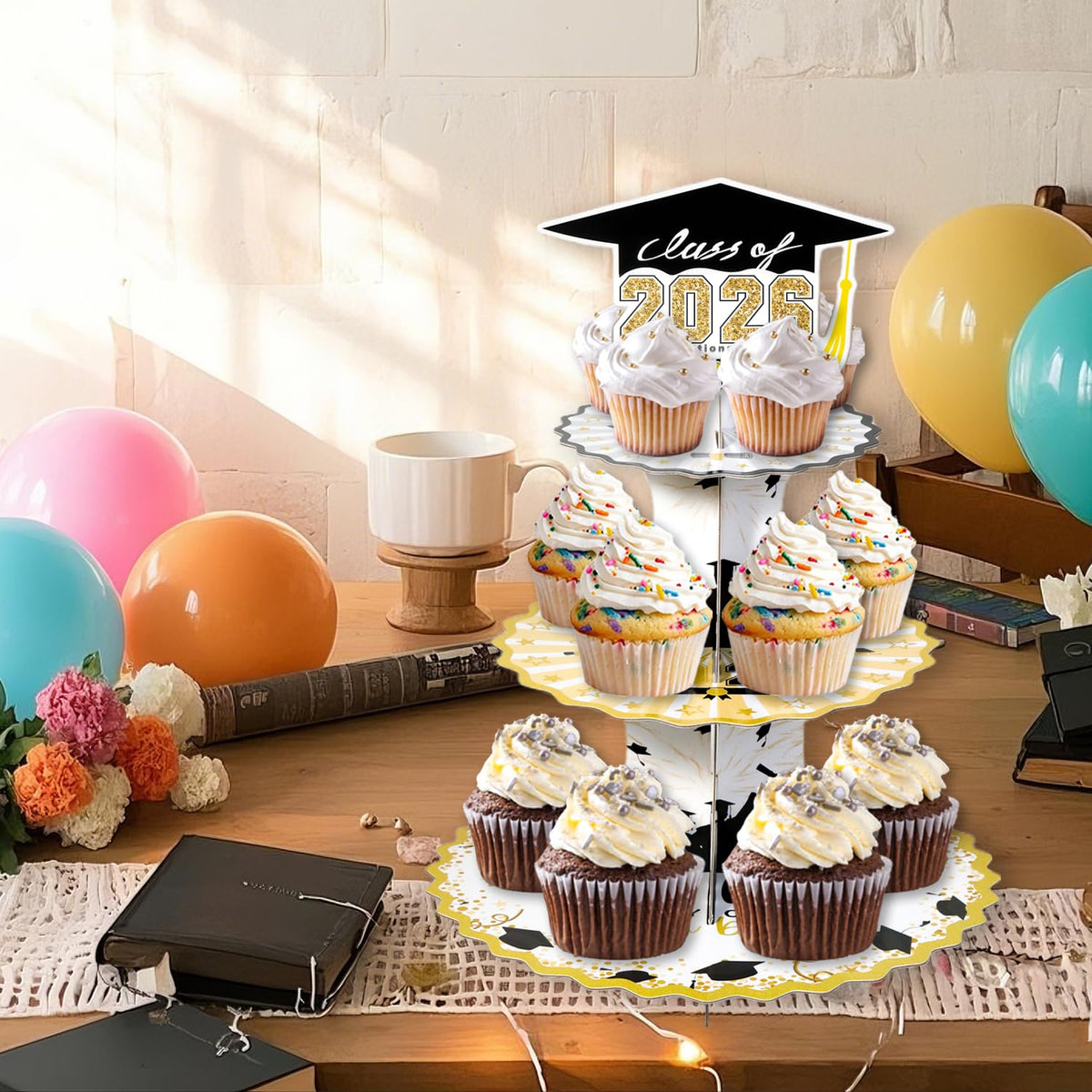 Crafterlife cupcake display for parties enhances dessert presentation