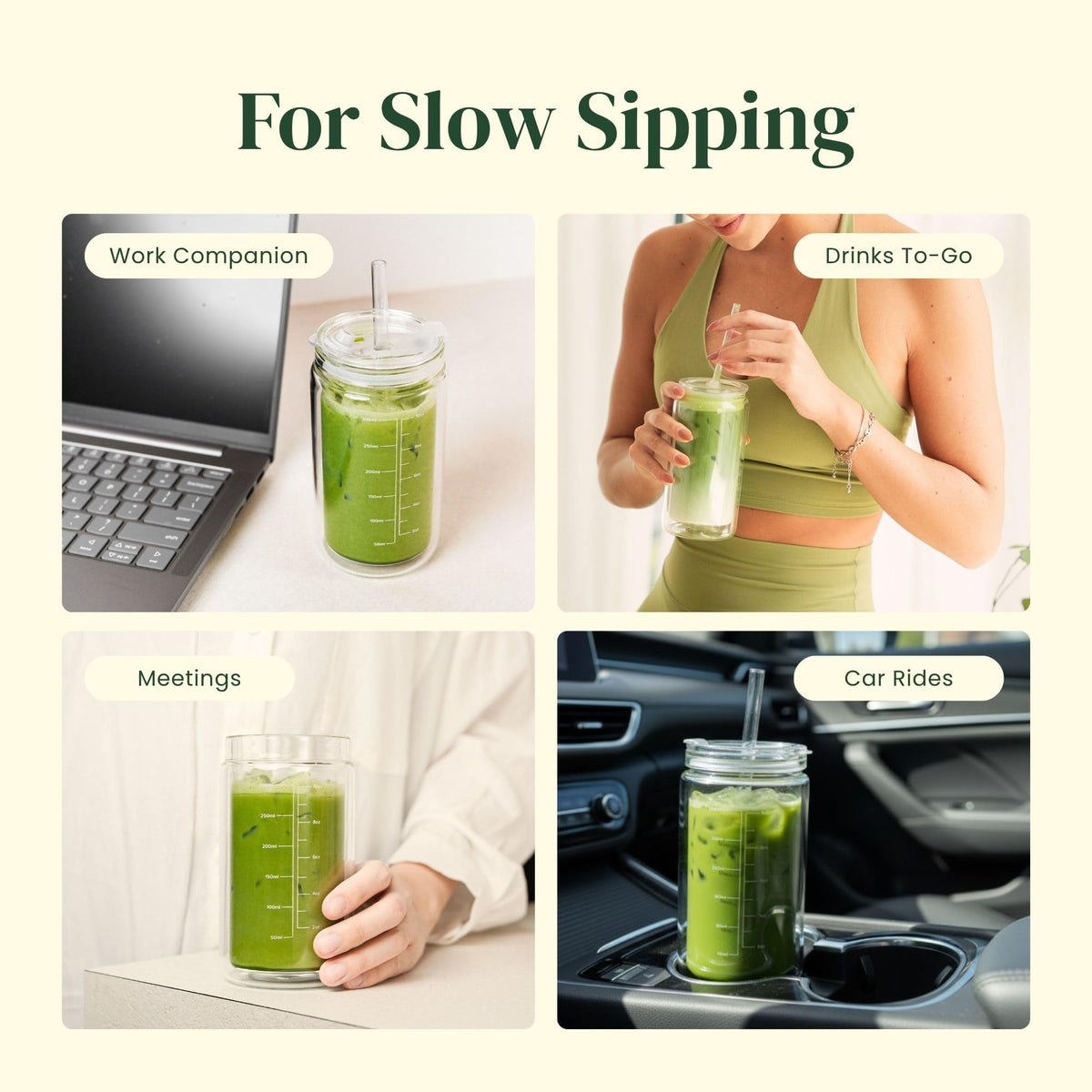 Crafti Slow Sippin is reusable and eco-friendly, reducing waste while enhancing daily hydration.