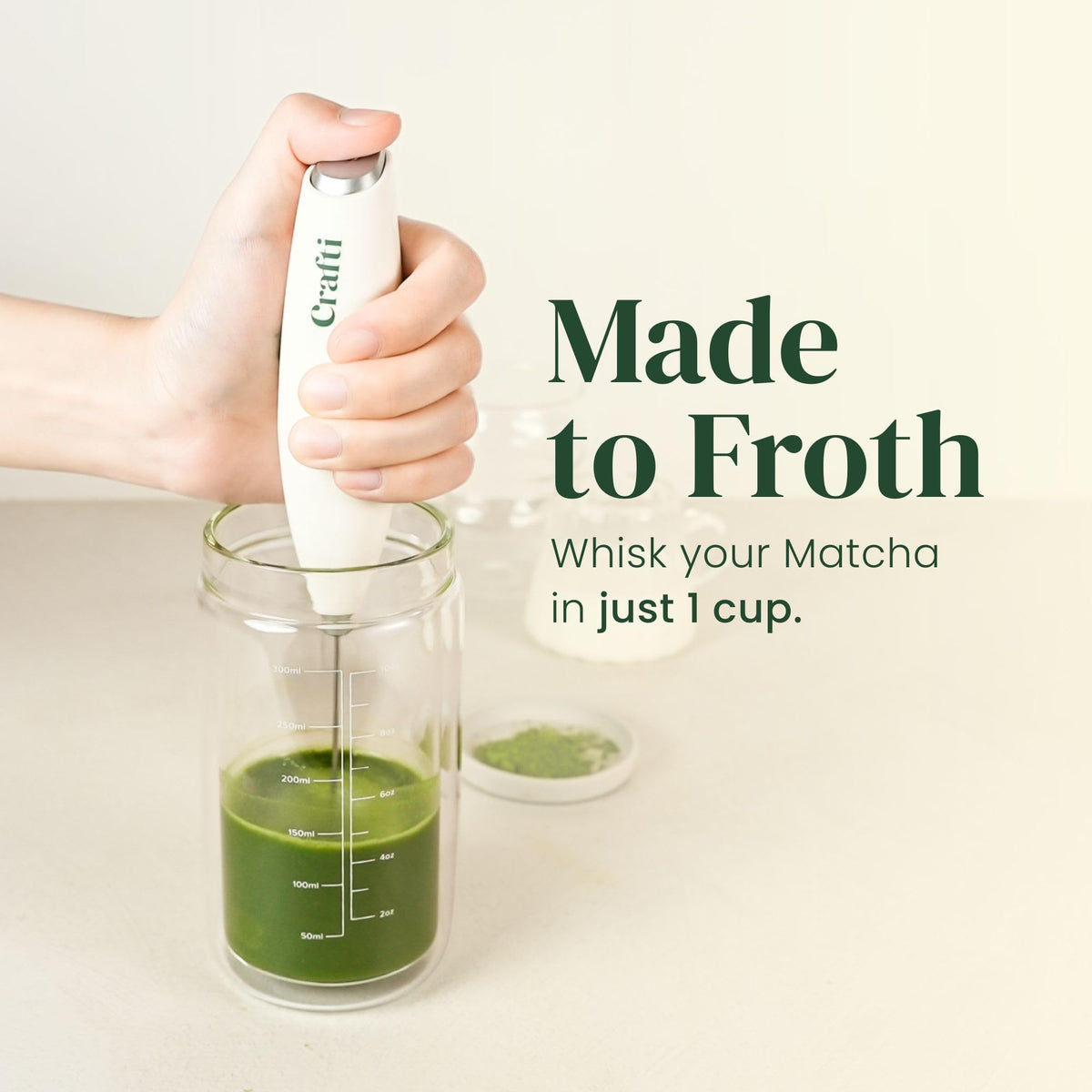 Crafti Slow Sippin minimalist design complements home, office, and travel environments.