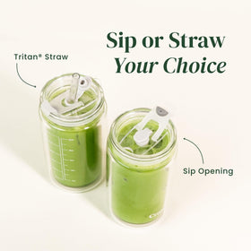 Crafti Slow Sippin with volume markings helps precise portioning for tea, coffee, or smoothies.
