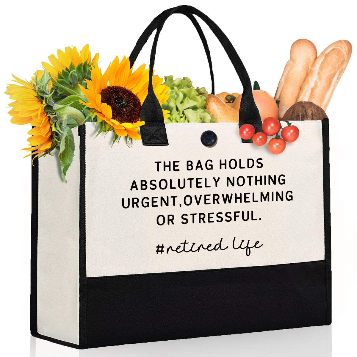 Craftique retirement tote in-use picnic setup emphasizes roomy interior for supplies