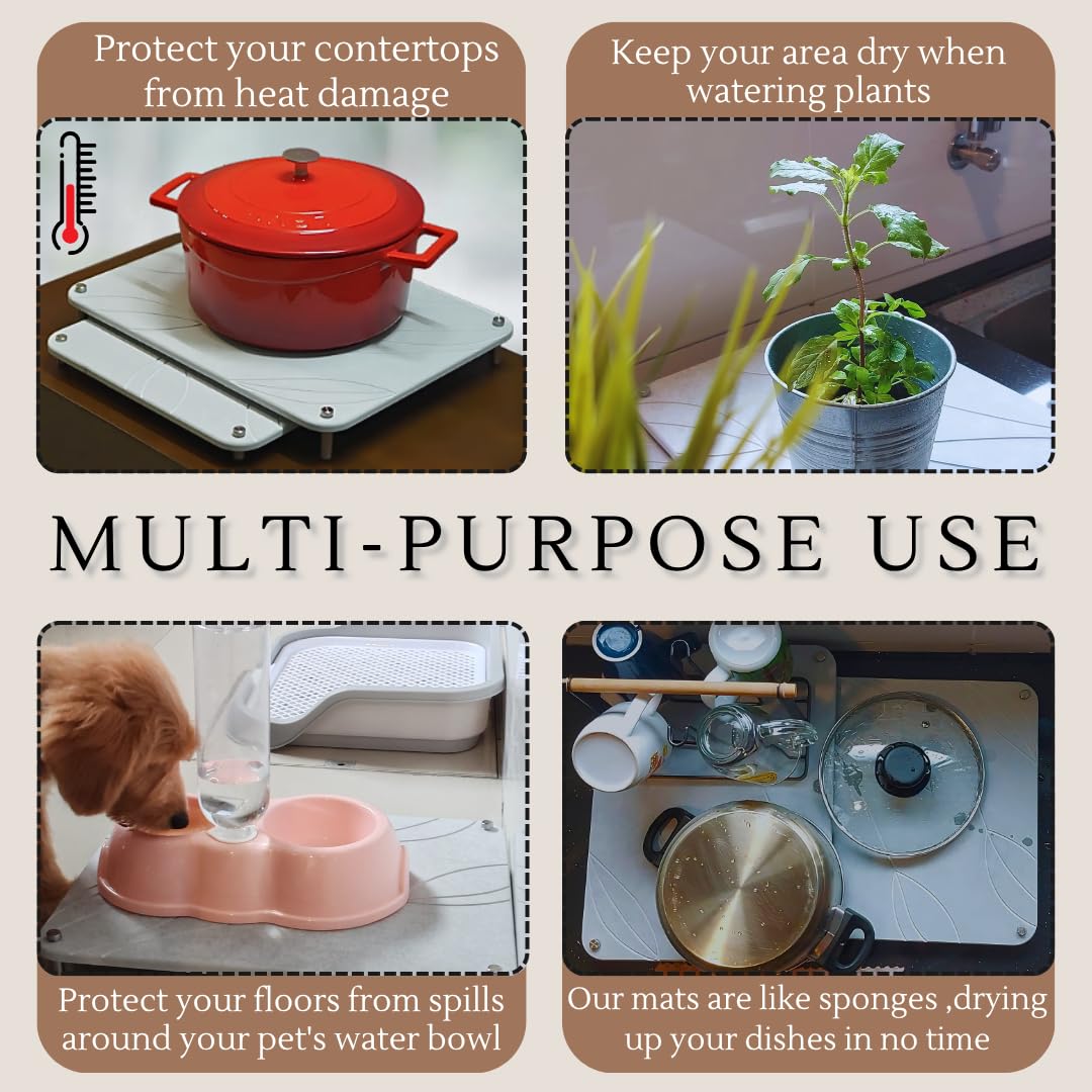 Crafty Witty mat with anti-slip feet keeps bowls stable