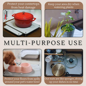Crafty Witty mat with anti-slip feet keeps bowls stable