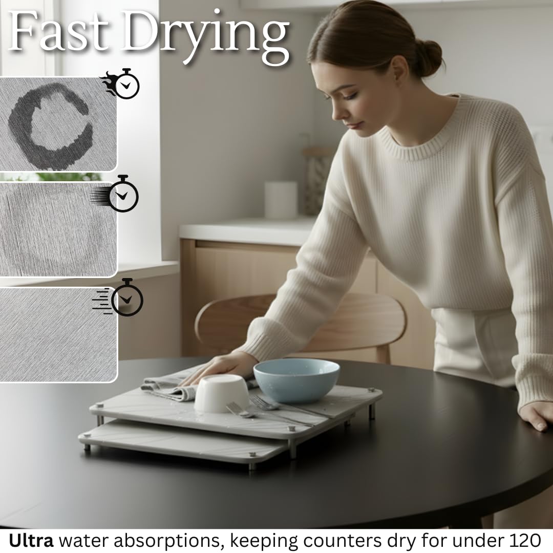 Crafty Witty diatomaceous earth close-up shows quick-dry surface