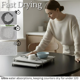 Crafty Witty diatomaceous earth close-up shows quick-dry surface