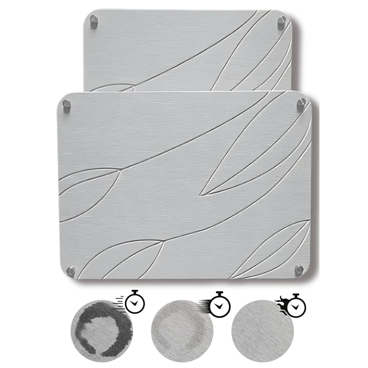 Crafty Witty large nesting stone drying mat on counter with fast water absorption