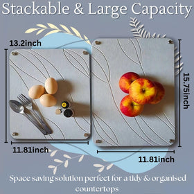 Crafty Witty small nesting mat tucked under large for space-saving organization