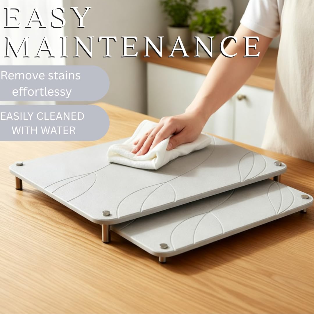 Crafty Witty stacked two-mats setup maximizes counter space